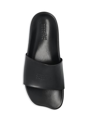 Black lamb skin slides MM6 MAISON MARGIELA | SH3WP0003P3628T8013